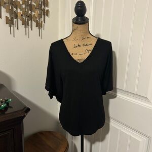 4 shirt Bundle-GAP Black V-Neck Women's Blouse - 11